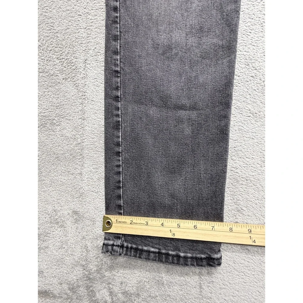 Levis 514 Jeans Mens Measured 34x31 Gray Straight‎ Charcoal Wash Denim Zip Fly